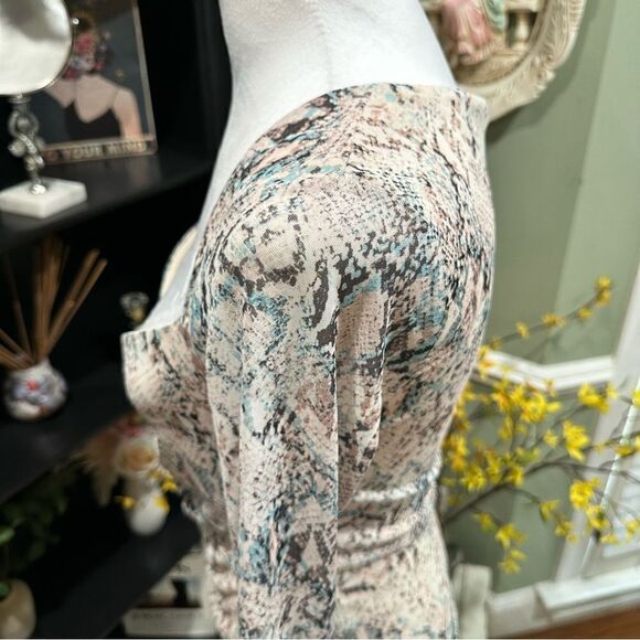 AFRM X Nordstrom Snake Skin Print Cut Out Bodysuit Size M - Picture 7 of 12